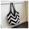 Bolso Tote de un Solo Hombro Estilo Coreano, Estilo Perezoso, Sencillo, Moderno, de Moda, Elegante, Bolso de un Solo Hombro Personalizado, Bolso de Flores Tejido