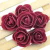 Cabeza de Flor de Rosa de Espuma Simulada de 3.5 cm Flor de Rosa Pe Materiales de Decoración de Boda Cabeza de Flor Artificial Venta al por Mayor