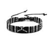 Pulsera Dopamina Multicolor Estilo Étnico Original Pulsera de Tela Tejida a Mano Pulsera de Algodón y Lino Accesorios para Ropa