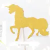 Plug-in de bolo de bandeira unicórnio DIY exclusivo transfronteiriço, cartão de inserção para festa de aniversário, utensílios de panificação, atacado personalizado