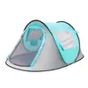 Barraca de Barco Totalmente Automática Personalizada para 3-4 Pessoas Estilo Acampamento ao Ar Livre Lazer Barraca de Camada Única Estilo Acampamento Familiar Barraca de Praia de Abertura Rápida