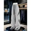 Calça Casual Americana Listrada de Primavera e Outono para Homens 2026 Verão Outdoor Color Block Esportiva Solta de Perna Reta Marca Tendência Calça Longa