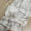 Tinta Pintura Stripe Ice-tencel Cetim Calças Largas Verão Feminino 2024 Novo Estilo Preguiçoso Reto Pendurado Calças Casuais