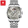 Reloj de Marca Oli Shi Reloj de Cuarzo Multifuncional Reloj Deportivo para Niños Fase Lunar Casual Reloj de Hombre Reloj de Hombre