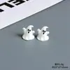 Serie de Halloween Fantasma Blanco Divertido Adornos Pequeños de Resina Decoraciones Creativas para Coche, Computadora, Escritorio Accesorios de Decoración Festiva