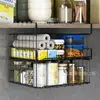 Cesta suspensa sob a prateleira rack de armazenamento de armário de cozinha cesta de armazenamento suspensa sob a mesa de escritório sob a estante rack de armazenamento de cesta suspensa