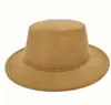 Chapéu Panamá de Feltro Liso para Inverno Transfronteiriço, Chapéu Retrô Britânico, Unissex, para Uso Casual de Cavalheiro