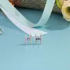 Aretes de Moda Estilo Coreano Brillantes 26 Letras Inglesas Arete Aretes Románticos para Viaje de Esposa Cobre Blanco Chapado en Platino