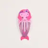 Horquillas de Pelo con Estampado de Animales Transfronterizas al por Mayor Accesorios para el Cabello Europeos y Americanos para Niños Horquillas Pintadas de Caricaturas Frutas Lindas Pinzas BB Pinzas Laterales