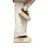 Zapatos Blancos de 7cm Estilo Coreano Zapatos Casuales de Suela Gruesa Otoño e Invierno Nuevos Populares Versátiles Simples Zapatos Retro para Personas Bajas