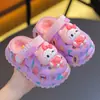 Armazém Jieyang - Pantufas Infantis de Algodão Panda, Pantufas Fofas de Inverno para Bebês, Meninos e Meninas, Pelúcia, Quentes, com Solado Grosso e Antiderrapante para Uso Interno
