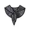 Chal Estilo Pintura al Óleo con Colgante de Perla, Chal Pequeño para Hombros para Mujer, Cuello Falso Decorativo de Anacardo de Alta Gama, Chaleco para Habitación con Aire Acondicionado