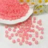 Contas de Vidro Gelatina Cor Sólida Contas Redondas de Jade Sintético Contas Soltas de Vidro Contas para Pulseira Artesanal DIY Acessórios de Vestuário