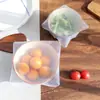 Película Conservadora de Silicona para el Hogar Cocina Sobras Transparente Sellada Cubierta Conservadora Refrigerador Alimentos Anti-cadena Película Elástica