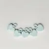 Colgante en Forma de Corazón, Encanto de Dibujos Animados Coloridos Pintado, Material DIY para Cadena de Teléfono, Accesorios de Joyería, Componentes de Aleación, Collar