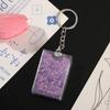 Novo óleo luminoso em areia movediça goo cartão tijolo com luz areia movediça mahjong goo placa DIY adesivo chaveiro fábrica outlet