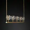 Cobre Cristal Moderno Americano Nórdico Simples Criativo Personalizado Restaurante Sala de Amostra Designer Hotel Clube Lustre