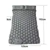 Almofada inflável para exterior, dupla para pés, super leve, cama inflável para acampamento ao ar livre, tapete de dormir espesso, tapete de dormir para acampamento