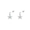 Pendientes de Estrella de Cinco Puntas para Hombre, Modernos y Versátiles, Aretes Ligeros de Lujo y de Alta Gama para Mujer, Personalidad Hip-Hop, Accesorios de Moda y Simples
