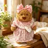 Apenas Roupas de Boneca28Cm Roupas do Urso de Barcelona, Vestido com Padrão de Coração, Vestido com Bolsa Transversal, Roupas de Boneca, Vestido com Bolsa Transversal, Roupa para Vestir