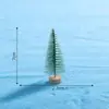 Árvore de Natal de pinha, acessórios para paisagem em miniatura, vários tamanhos de árvores de neve, enfeites de PVC, decorações criativas e fofas para casa