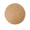 Alfombrilla Aislante de Lino Escandinavo, Posavasos, Salvamanteles, Esterilla Decorativa Antideslizante Tejida a Mano con Paja para Mesa de Comedor, Alfombrilla Aislante