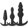 Combinação de Âncora Pronta para Uso ao Ar Livre com Plug Anal de Silicone Xingwan Fabricante com Contas de Silicone para Estimulação da Próstata Plug Anal