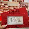 Plata Pura 999 1g Dinero de la Suerte Billete de Plata Sobre Rojo Plata Pura Sólida Billete Conmemorativo Colección de Inversión Regalo de Año Nuevo