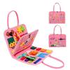 Quadro de Aprendizagem de Feltro Transfronteiriço Montessori Busy Board Educação Infantil DIY Brinquedo de Feltro Quadro de Dedos