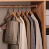 Percha de Madera Maciza Almacenamiento en Casa Soporte de Ropa sin Costuras Colgador de Ropa Lujo Ligero Armario Tienda de Ropa Perchero de Ropa Perchero al por Mayor