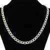 Collar de Cadena Cubana de Tamaño Intercalado Hecho a Mano Estilo Ins Europeo y Americano Colgante Moderno Lujoso Ligero Acero de Titanio Distintivo Cadena Clavicular