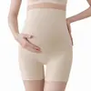 Pantalones Cortos de Seguridad de Verano para Maternidad al por Mayor Boxer de Dos en Uno Ropa Interior de Maternidad de Cintura Alta con Soporte para el Vientre