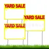 Letrero de venta de patio transfronterizo impresión a doble cara letrero de ventas impermeable para exteriores lugar de venta de bienes raíces de garaje tarjeta de lugar