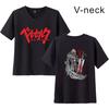 Amazon Transfronteiriça Verão Novo Desenho Animado Anime Lenda do Vento da Espada Fantasma Berserk Camiseta de Manga Curta Impressa 2D