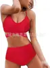 Bikini de Dos Piezas para Mujer de Estilo Europeo y Americano, Multicolor, Empacado Rígido, Push-Up, de Cintura Alta, que Favorece la Figura, para la Playa, Más Vendido en Aliexpress Amazon
