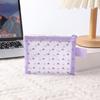 Bolsa de Maquillaje de Malla Plegable Ins de Moda para Niñas, Bolsa de Aseo Portátil de Gran Capacidad, Estuche Profesional para Guardar Lápices Labiales