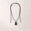 Collar para Mujer 2025 Nuevo Estilo de Lujo Accesible de Gama Alta Cadena para Clavícula Accesorios Cadena Apilada para Suéter Calabaza Palo de Rosa