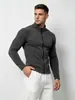 Chaqueta deportiva unisex de cremallera, manga larga, forro polar de doble cara, cálida, alta elasticidad, para fitness, running, casual, superventas transfronteriza