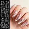 FULL BEAUTY Nueva Placa de Estampado para Uñas Transfronteriza con Diseños de Puntos, Estilo Francés, Estrellas y Hojas de Arce