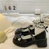 Zapatos de cuero de tacón grueso para mujer, nueva colección primavera/otoño 2026, estilo retro francés, bailarinas Mary Jane de punta poco profunda, perfectos con faldas, tacones altos JK