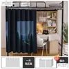 Cortinas de cama, cortinas para mesa de dormitório e cercado de cama, cortinas de dormitório, cortinas para cama de estudante, cortinas blackout para beliches inferiores e superiores