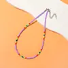 Collar de Cuentas Espaciadoras Color Caramelo Estilo Bohemio Nuevo Corea del Sur Estilo Chica Dulce Collar Versátil