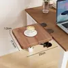 Placa de extensión de escritorio, panel de extensión de escritorio de oficina plegable y extensible, no requiere taladro, soporte para reposamuñecas, herramienta de expansión de escritorio