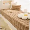 Cojín para Ventana Saliente Color Crema Cojín para Repisa de Ventana 2026 Nuevo Conejo de Peluche Alfombrilla para Balcón de Dormitorio Principal Artefacto para Renovación de Ventana Saliente Invierno