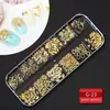 60 Tipos de Decoraciones para Uñas, Caja Larga de Tiras con Remaches Deslumbrantes de Forma Irregular, Accesorios para Uñas de Aleación Marquise con Perlas al por Mayor