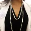 1 Colar de Pérolas Misturadas Multi-Camadas com Nó da Moda
