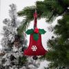Pingente de Natal transfronteiriço novo pingente criativo de Natal decoração de árvore de Natal veado fofo Sino pequeno pendente
