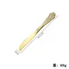 Corte imperial transfronteiriço aço inoxidável talheres ocidentais alto valor de cor retrô faca e garfo estampados colher faca de bife colher de sobremesa fábrica atacado