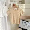Camiseta de Manga Corta para Niños 2026 Verano Niñas Seda de Hielo Transpirable Versátil Top para Bebé Color Sólido Manga Media