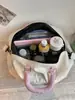 Nueva bolsa de viaje corta de lunares, bolsa de mano de viaje de moda con lazo para llevar al hombro, bolsa cruzada de maternidad para yoga